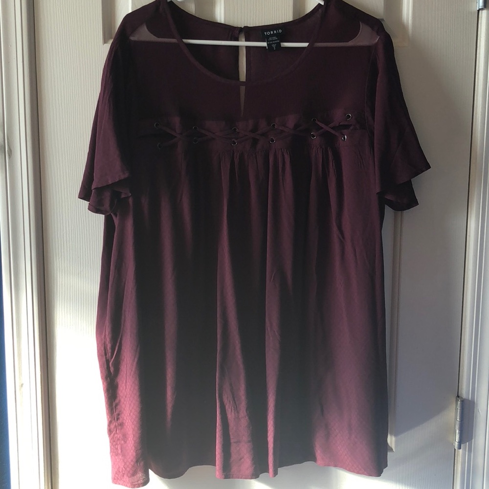 Torrid plum blouse